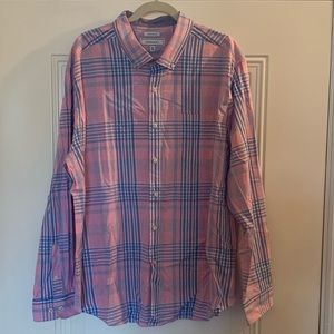 Crown and Ivy Long Sleeve Shirt Size XXL Pink Blue